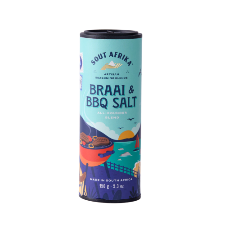Funky Ouma SOUT Afrika Braai & BBQ Salt150g Jar