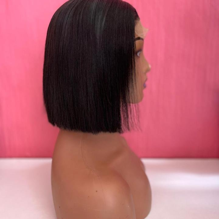 10-Inch 5x5 Closure Wig – Natural Black