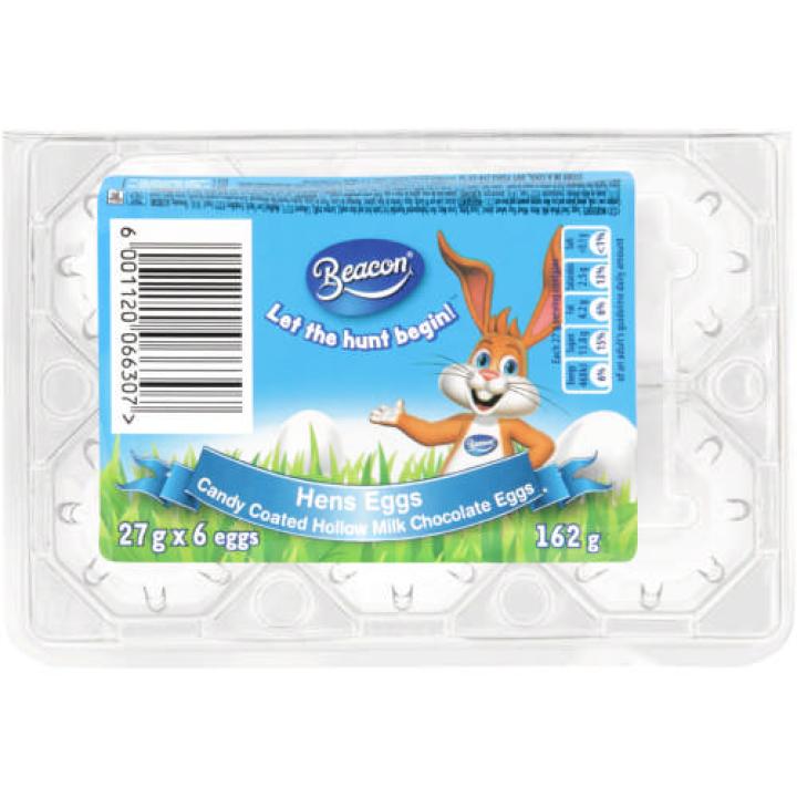 Beacon Hen's Eggs Punnet of 6 tray