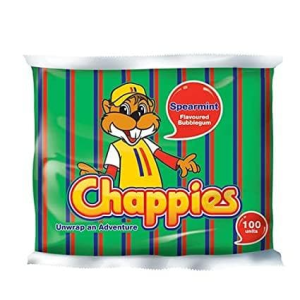 Chappies Bubble Gum Spearmint 100's