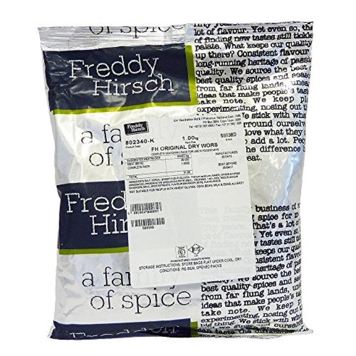 Freddy Hirsch 802340-K Original Dry Wors 1kg Bag