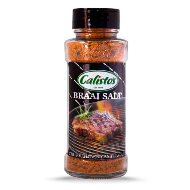 Calisto's Spice Bottles Braai Salt 190g Bottle