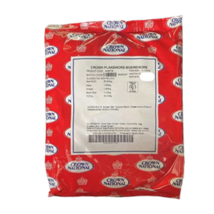 Crown National 4420055 Orig Plaaswors B/Wors 1.1kg Bag