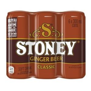 Stoney Ginger Beer 6 x 300ml Cans