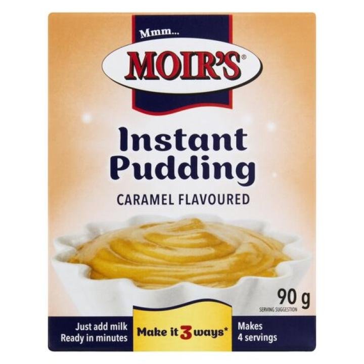 Moirs Instant Puddings Caramel 90g Packet