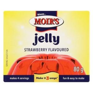 Moirs Jelly Powder Strawberry 80g Packet