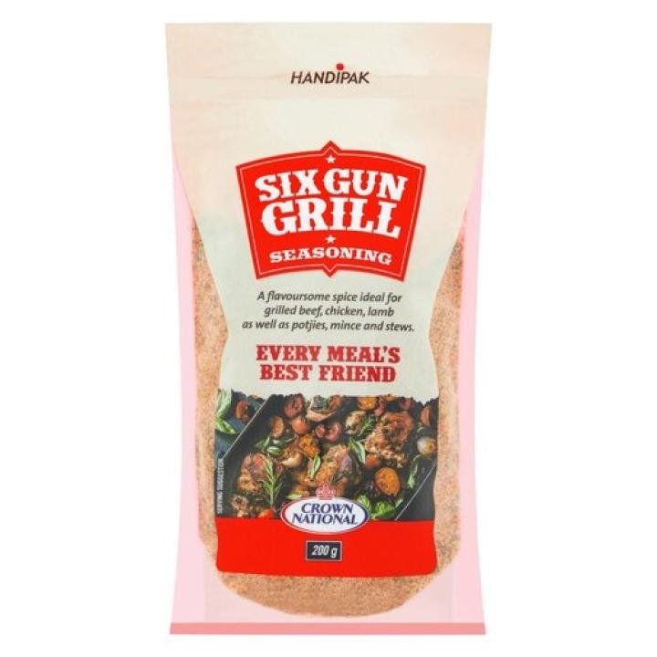 Crown National Doy Packs Six Gun Grill Spice 200g Pack