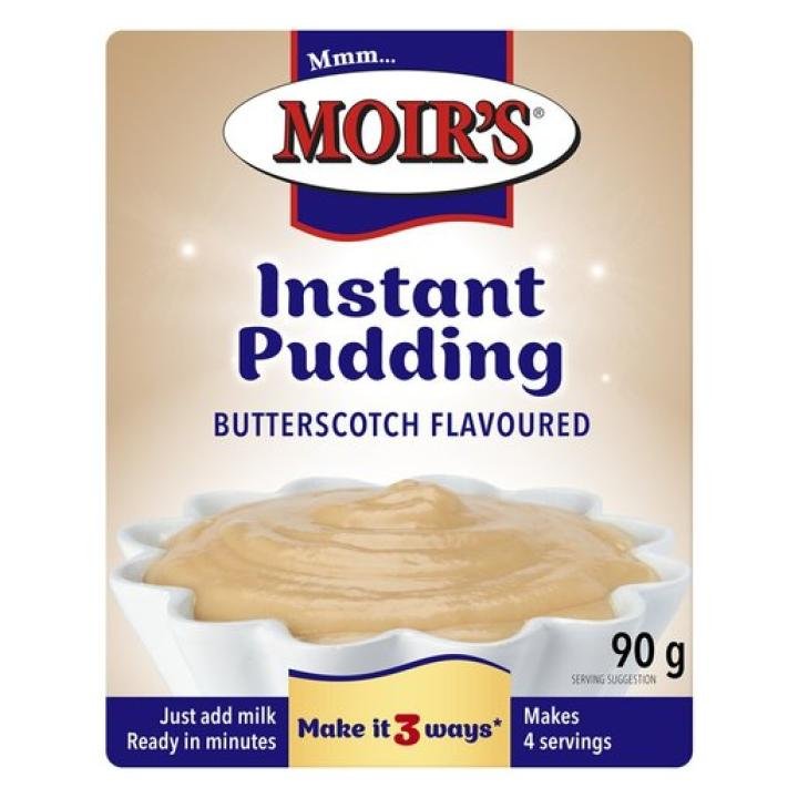 Moirs Instant Puddings Butterscotch 90g Packet